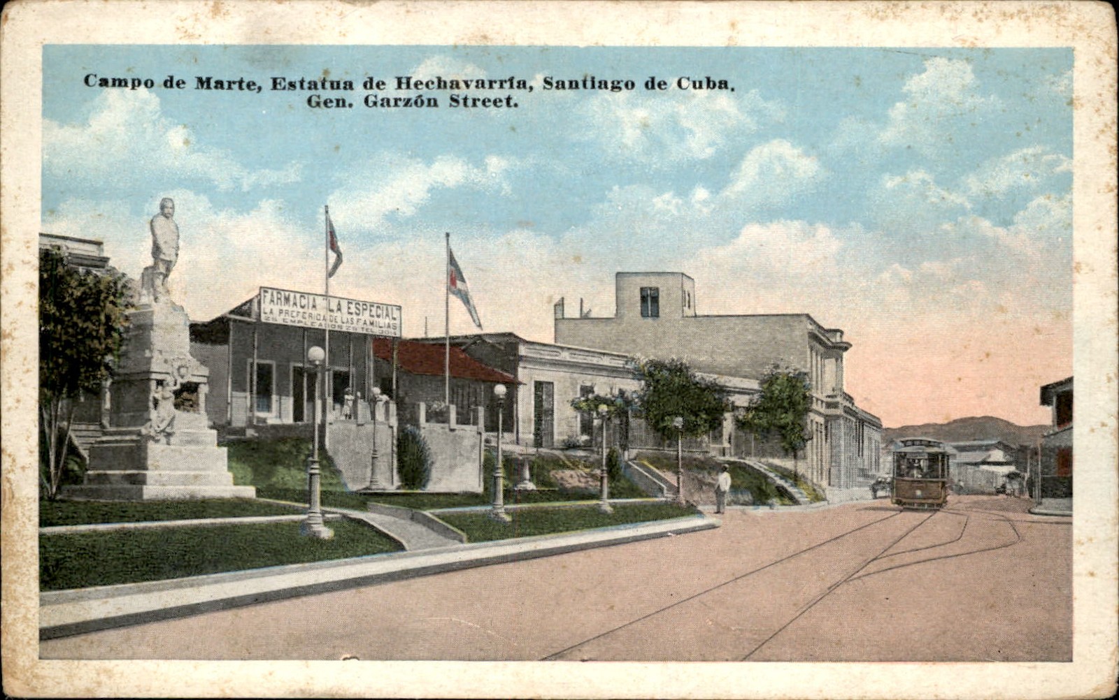 Santiago de Cuba Campo de Marte c1900s-10s Vintage Postcard
