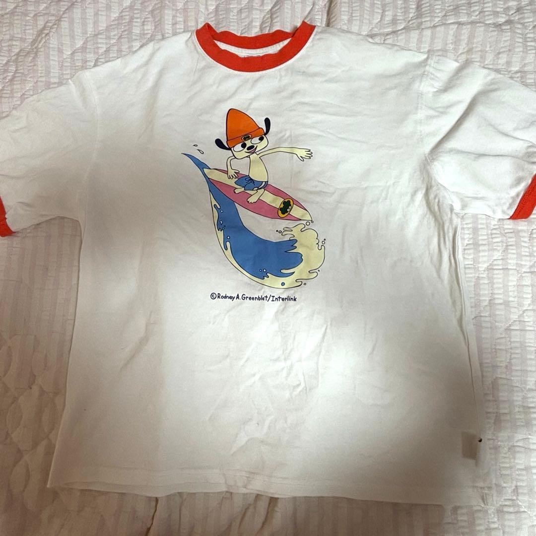 Parappa the Rapper Vintage W T-Shirt Orange M Size Parappa the Rapper Vintage W T-Shirt Orange M Size