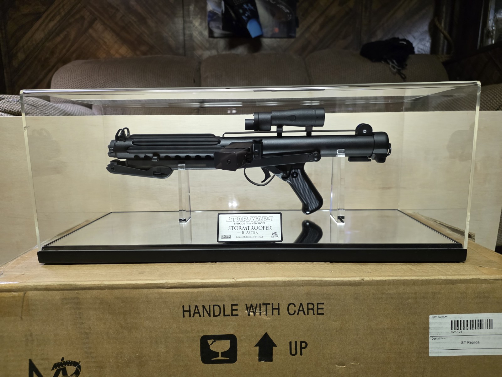 Master Replicas Star Wars Stormtrooper Blaster Replica w/ Display Case