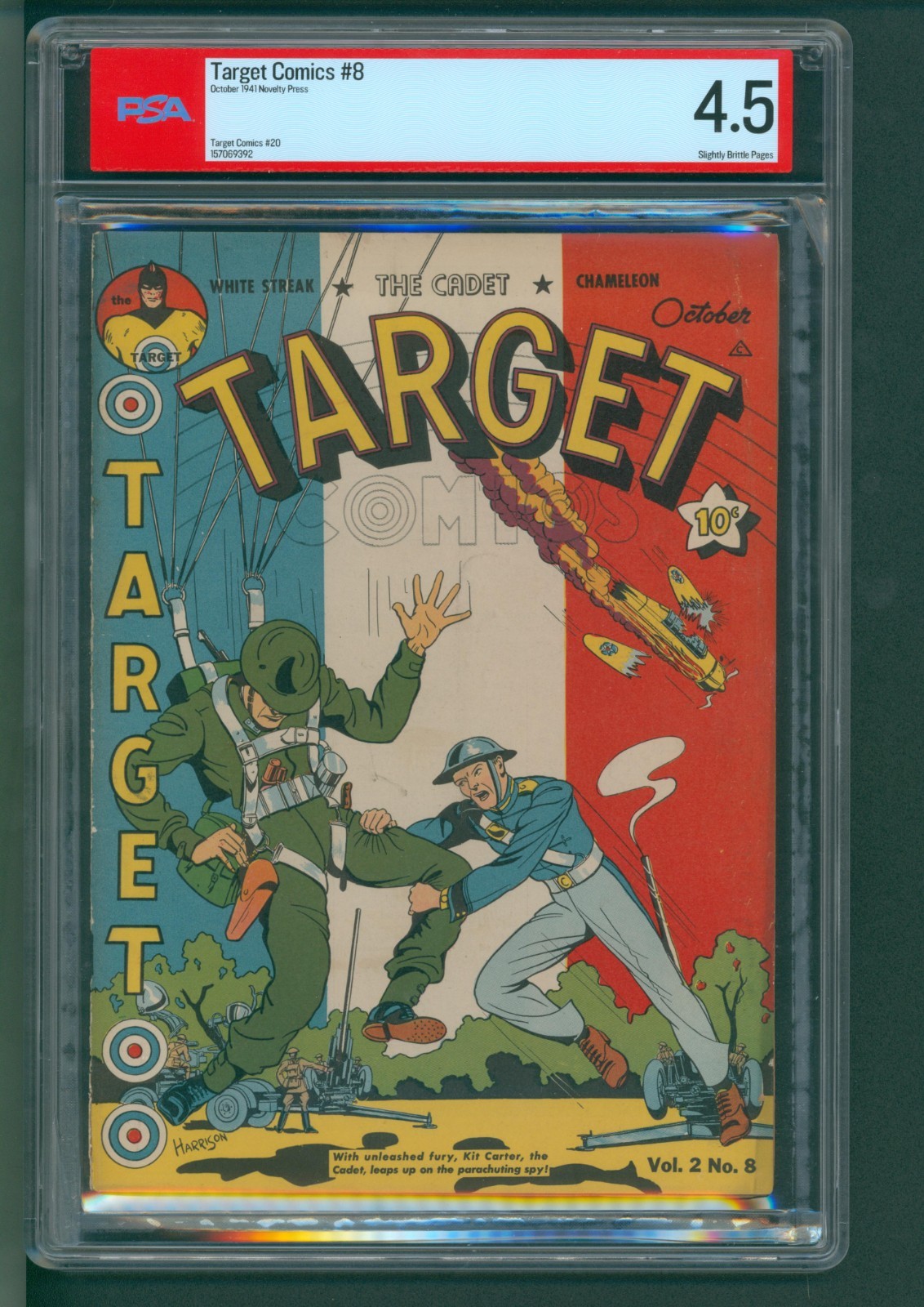 Target Comics #8 (Novelty Press 1941) PSA 4.5