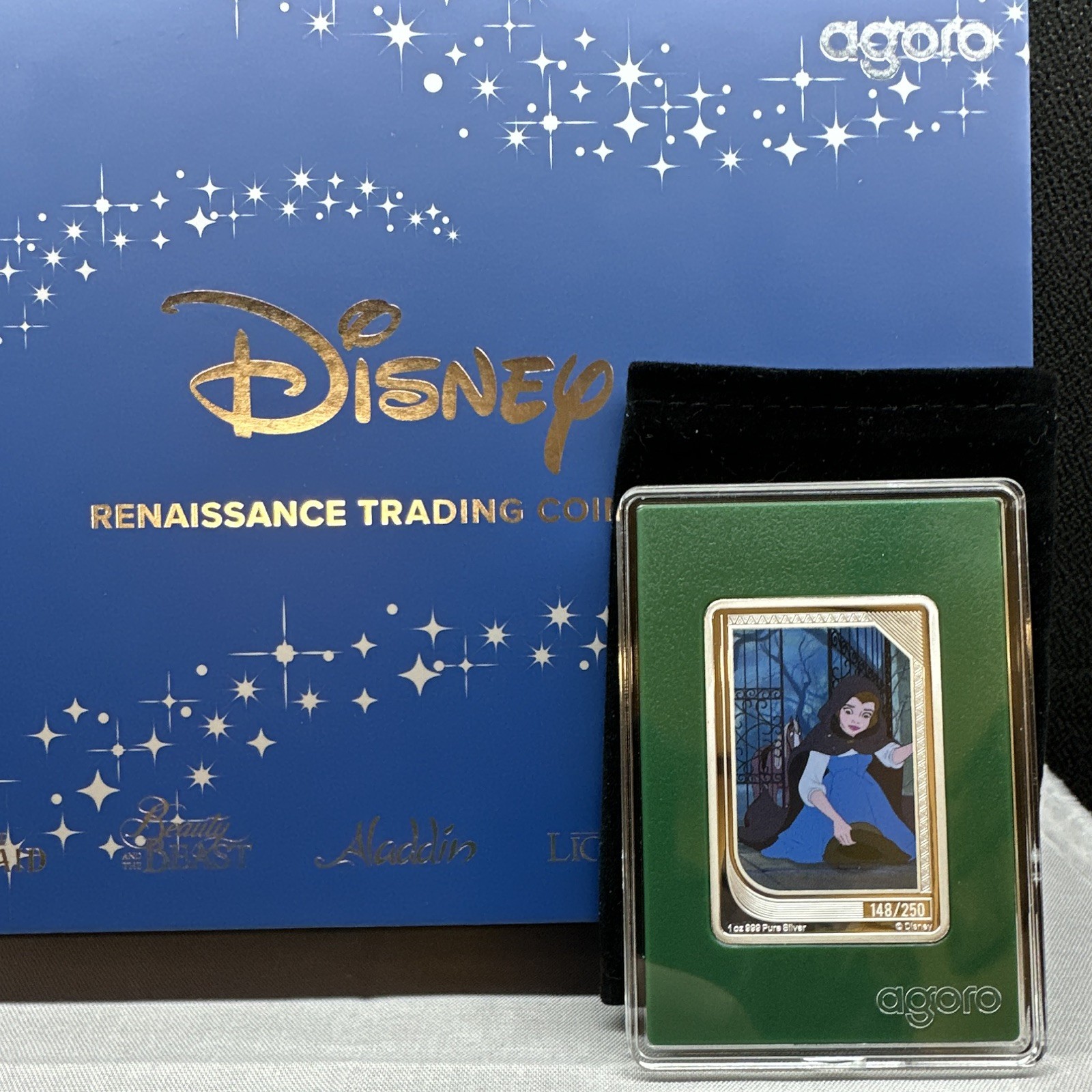agoro Disney Beauty and the Beast 2025 1 oz .999 Silver $2 Coin 148/250