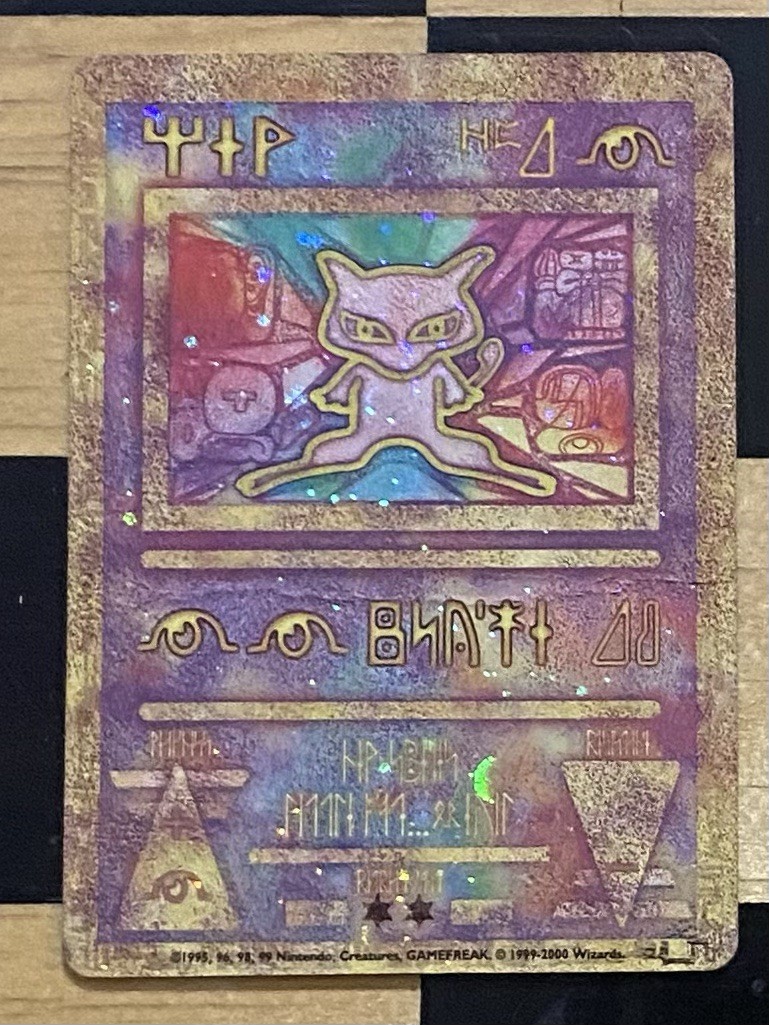 Topps 1999 Pokémon Topps Chrome Mewtwo #150 Holofoil Holographic Card