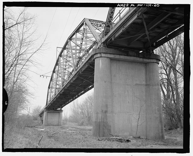 Hermann Missouri Hermann Bridge Missouri River US Route 19 2005 Span Detail