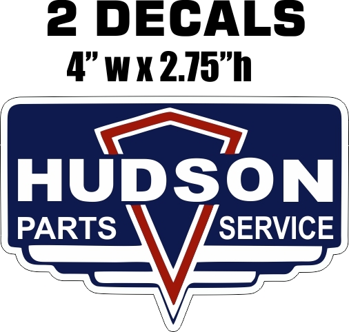 2 Hudson Parts and Service Vinyl Decal