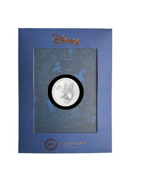 8 GRAM PURE SILVER 999 ( DISNEY- DAISY DUCK ) COIN