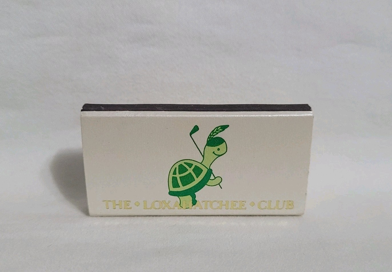 Vintage Loxahatchee Golf Club Turtle Matchbox Jupiter FL Advertising Matchbook