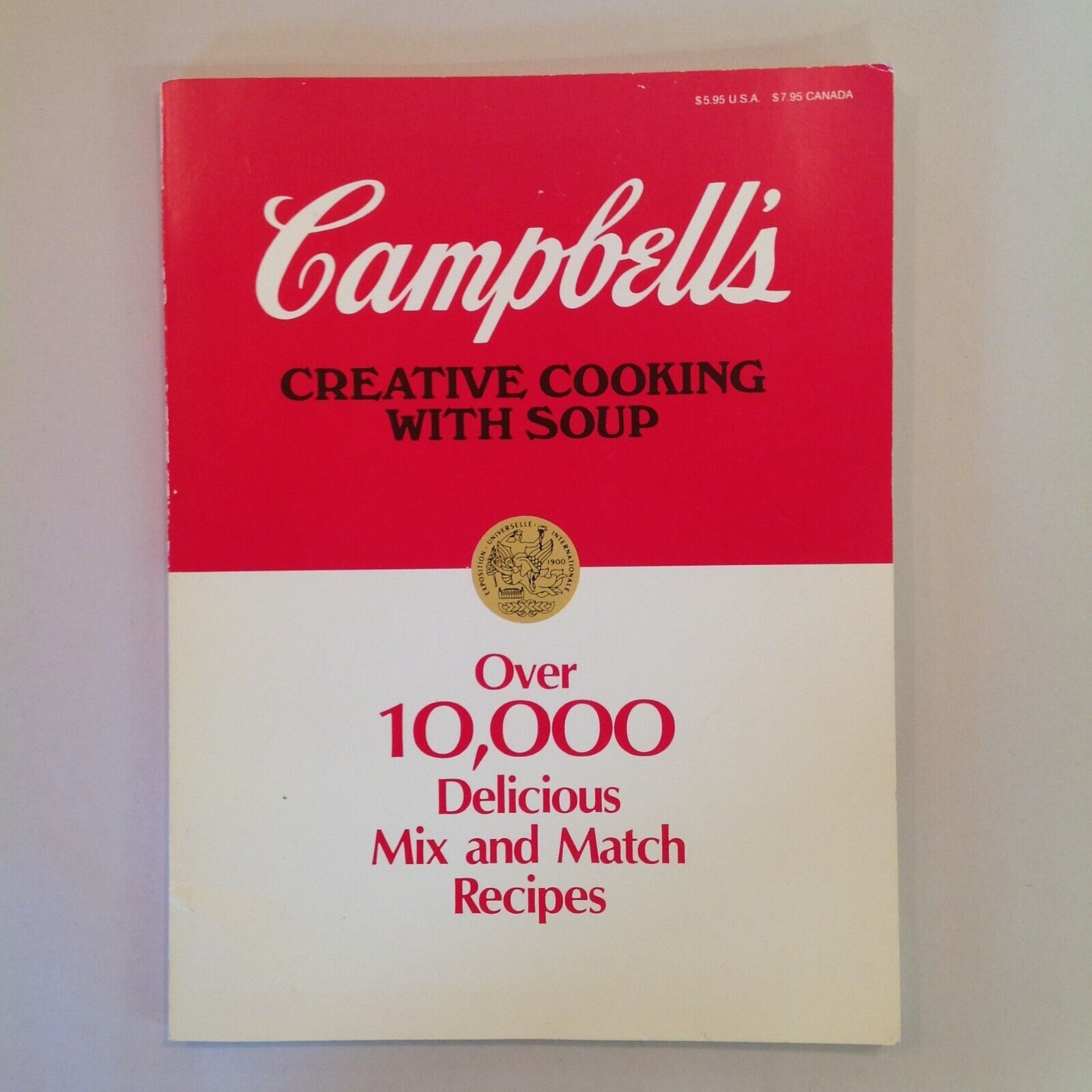 Vintage 1988 Campbell's Creative Cooking with Soup Trade Paperback Recipe Book