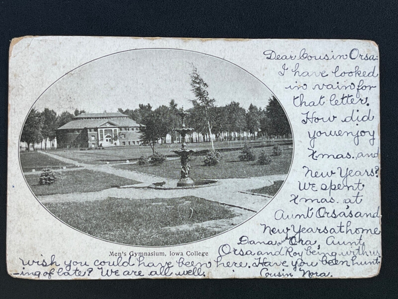 1907 Men\'s Gymnasium, Grinnell lowa College Postcard