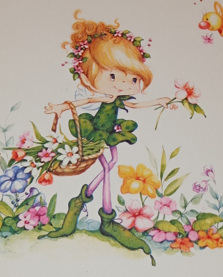 UNUSED vintage ST PATRICK'S DAY card, beautiful fairy, Herself the Elf, 7 UNUSED vintage ST PATRICK'S DAY card, beautiful fairy, Herself the Elf, 7