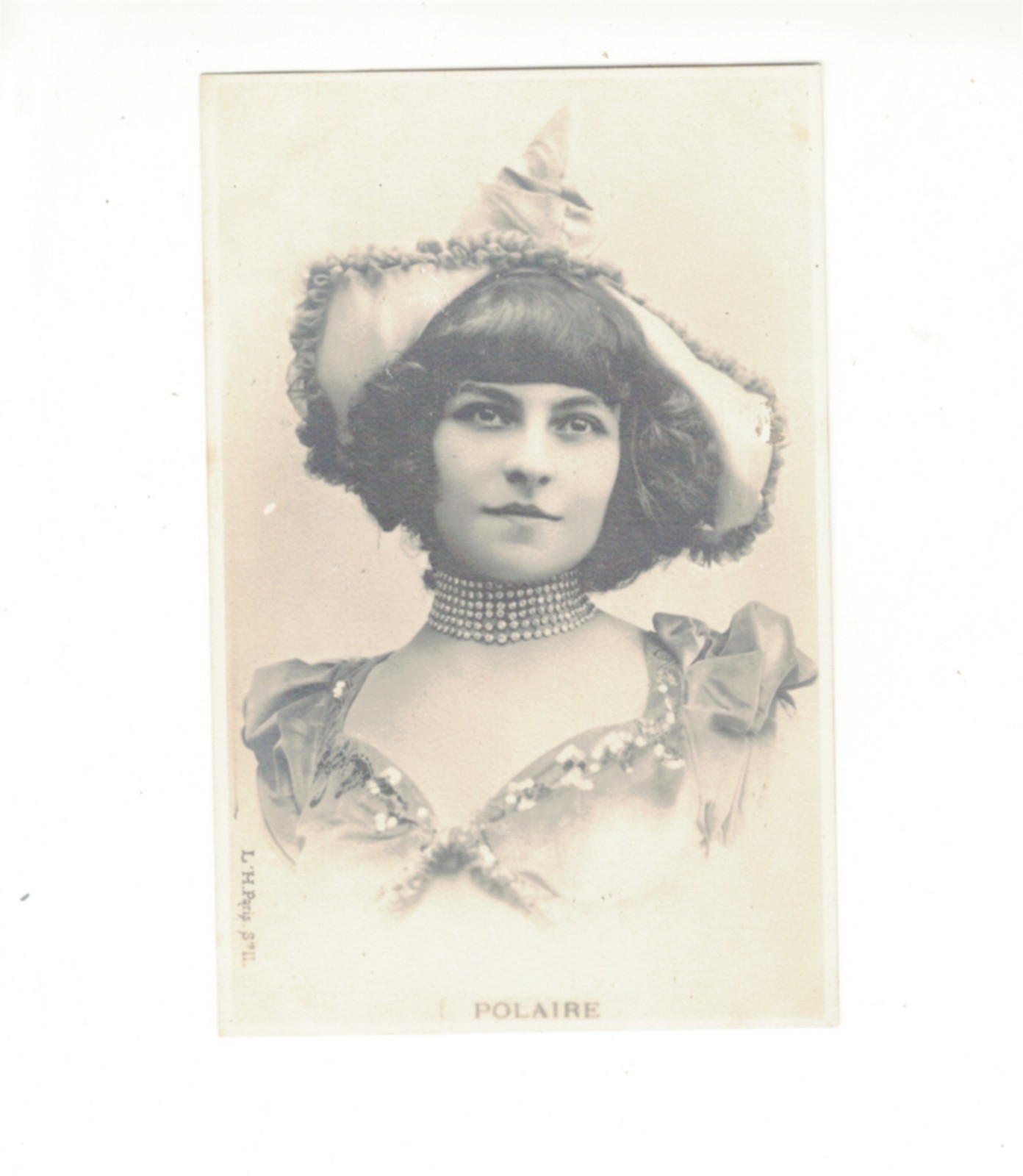 Postcard  Theatre famous Polaire with Diamond Neck  Jewel    TC 1376