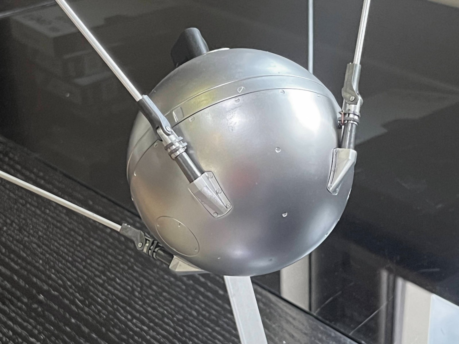 First artificial Earth satellite, Sputnik-1, on 1958. 1:5 scale model. First artificial Earth satellite, Sputnik-1, on 1958. 1:5 scale model.