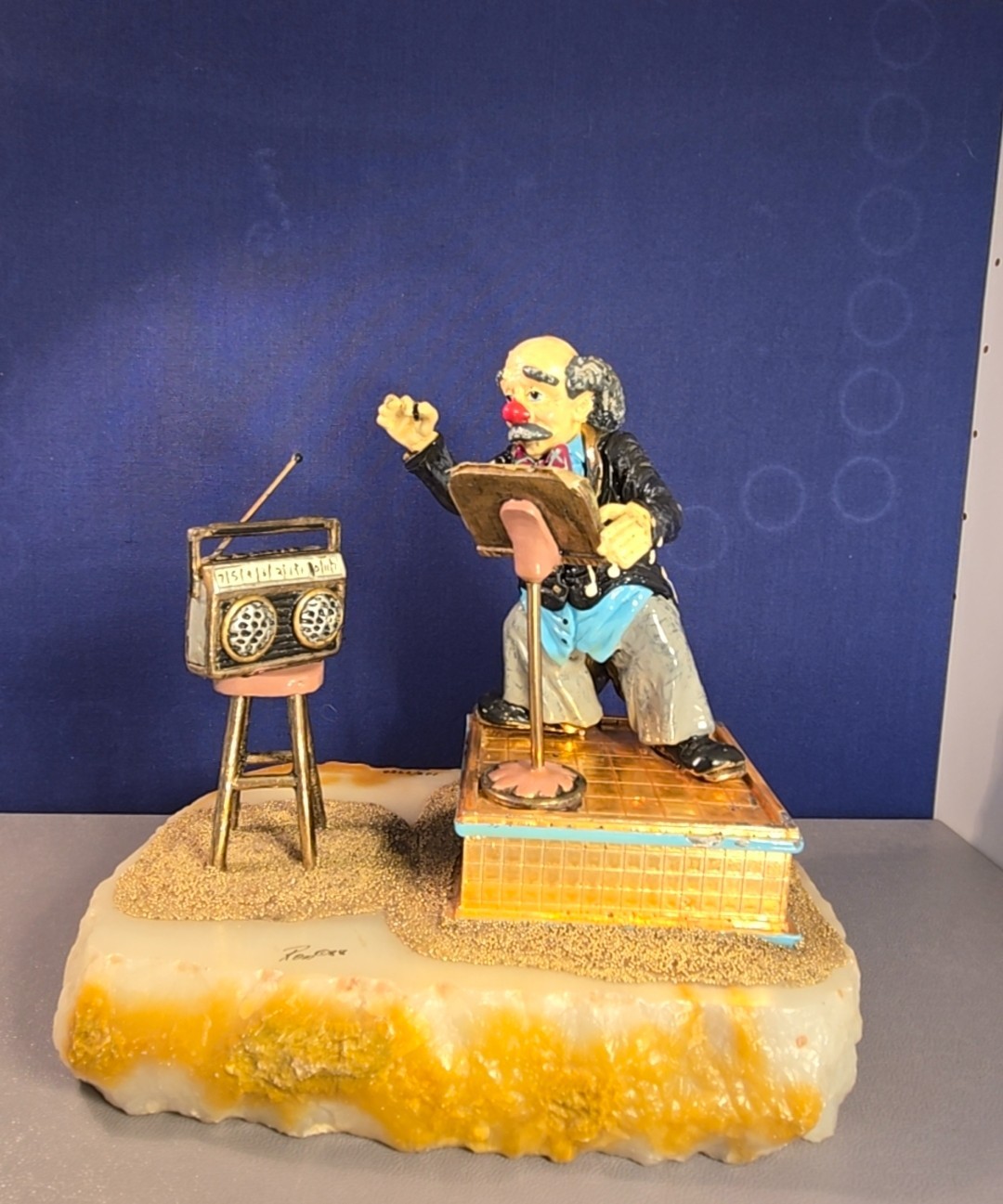 1988 Ron Lee Conductor Clown Leading Music From His Radio ~\