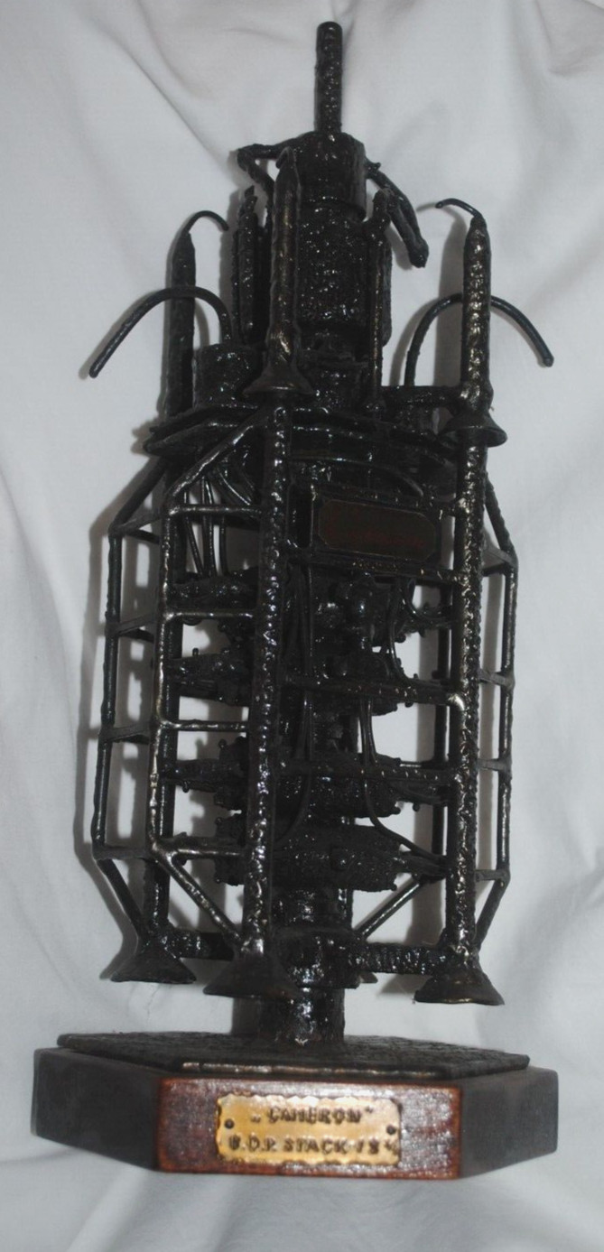 Carl Andersen oil & gas metal sculpture Stavenger, Cameron BOP Stack, Norway