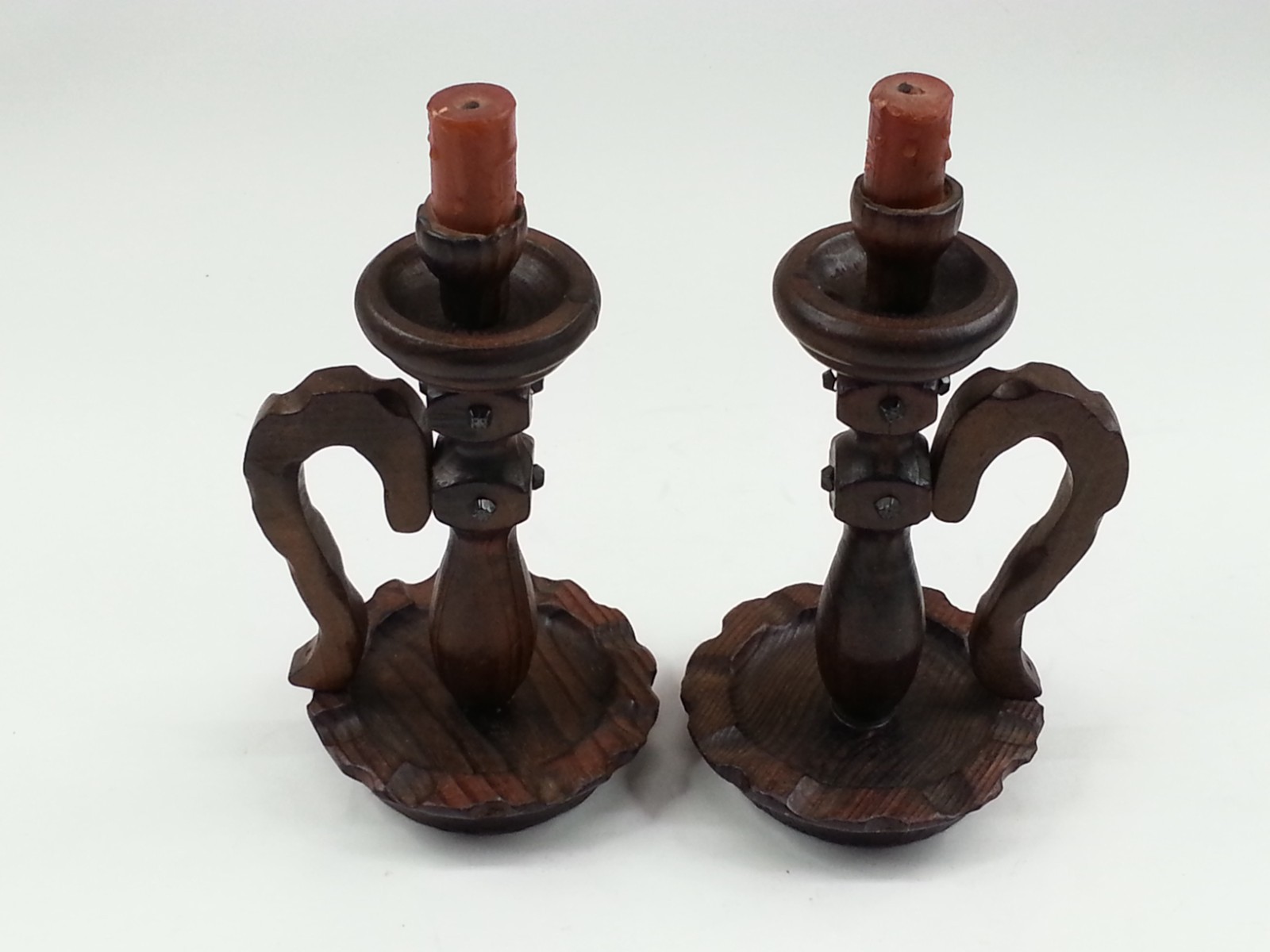 2 Retro Vintage 1970s Mediterranean Spanish Revival Candleholders Original Tags