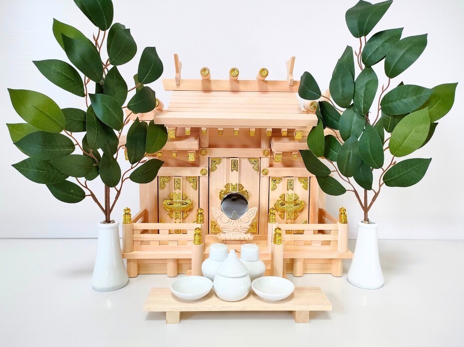 Japanese Home KAMIDANA household shelf. shinto altar miniature shrine ornament