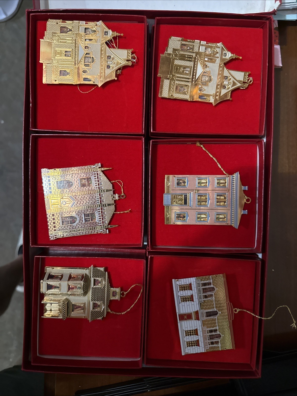 Bing and Grondahl Dollhouses of America Christmas Ornaments Set of 12 Bing and Grondahl Dollhouses of America Christmas Ornaments Set of 12