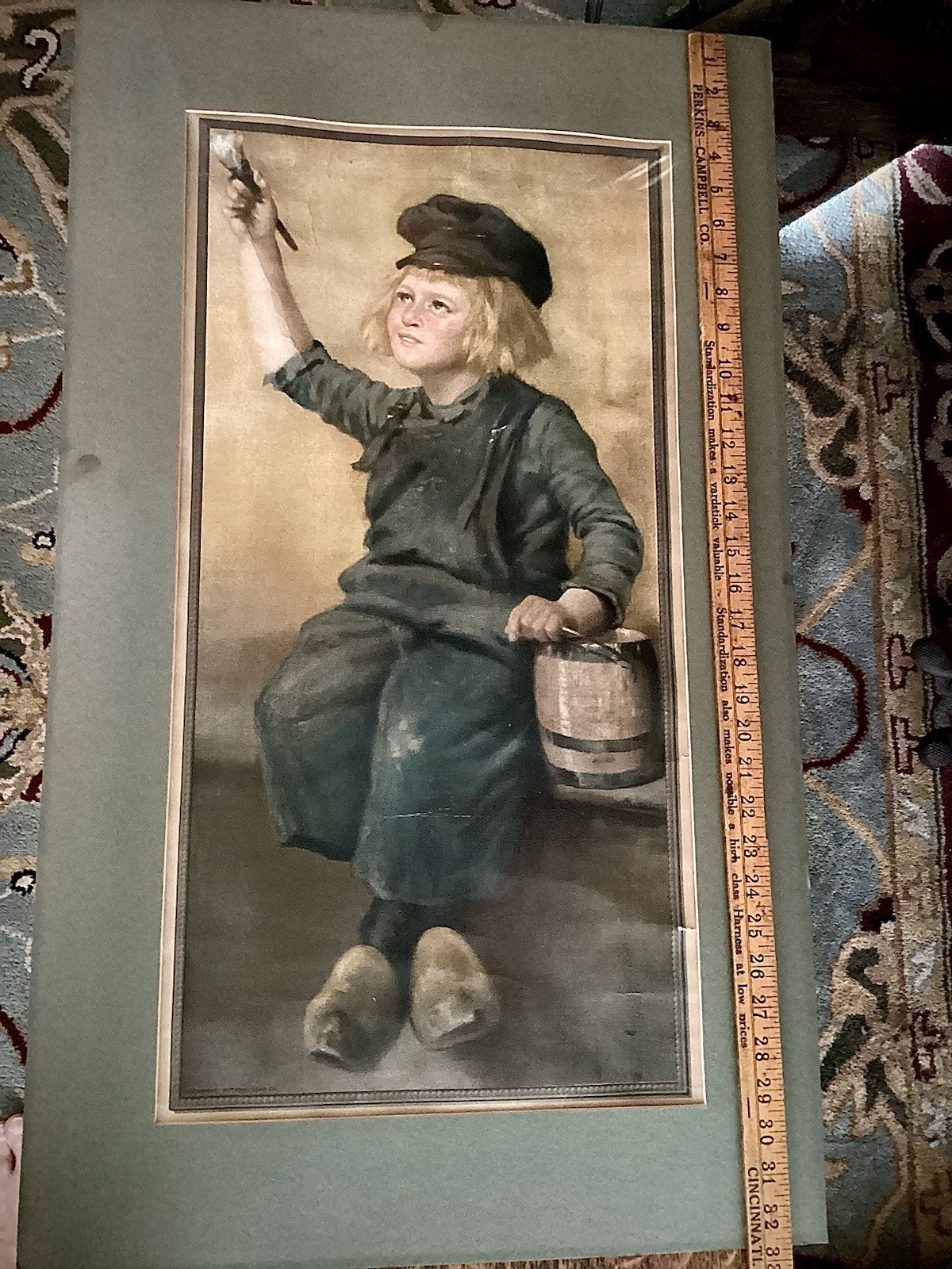 Antique Dutch Boy Paint Litho Print National Lead Company Lawrence Earle Poster