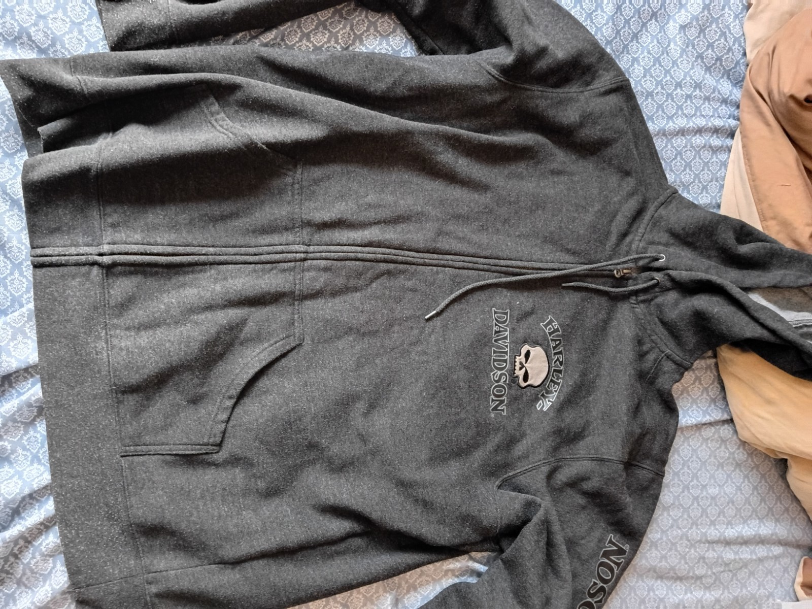 Harley Davidson Hoody Vintage 2x Skull Head Size 2x