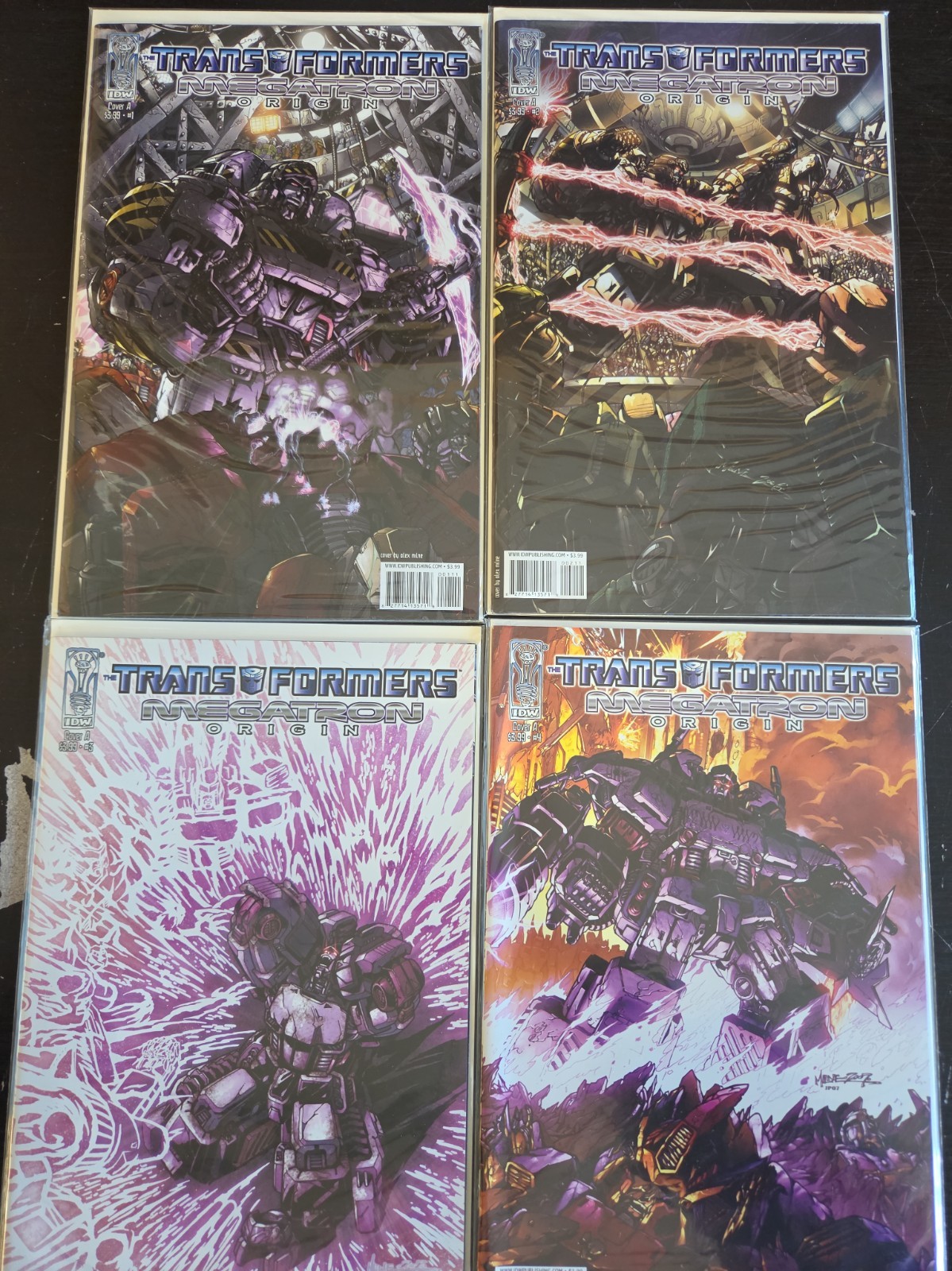 Transformers Megatron Origin 1-4 (2007) IDW Comics Complete Set 