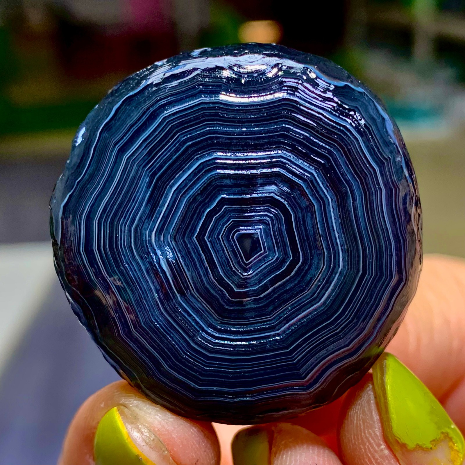 28G Natural gobi agate eye crystal Circular pattern mineral /Alashan, China
