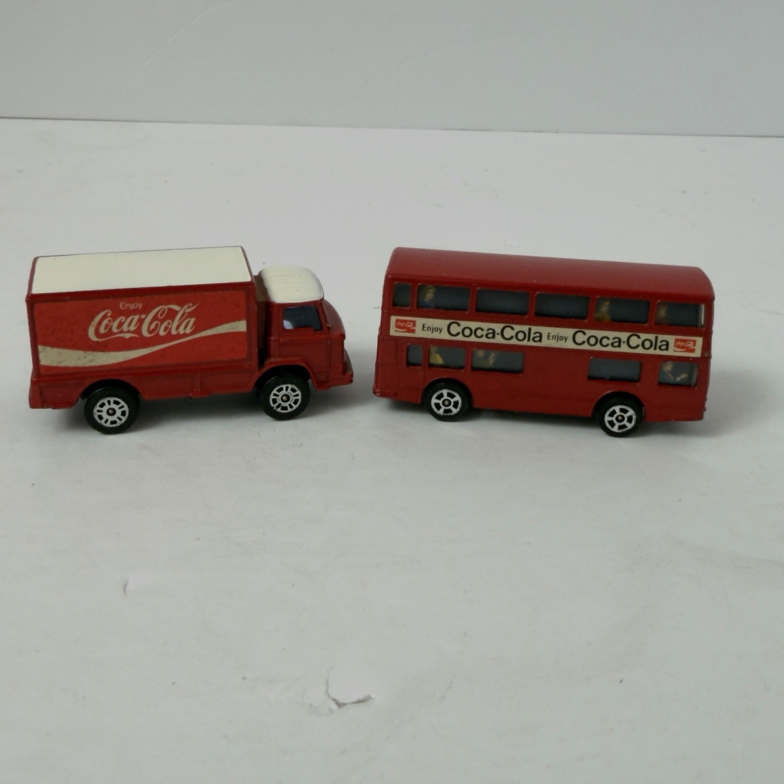 Coca-Cola Vintage 1973 Corgi Juniors Deliver Truck And London Bus Daimler