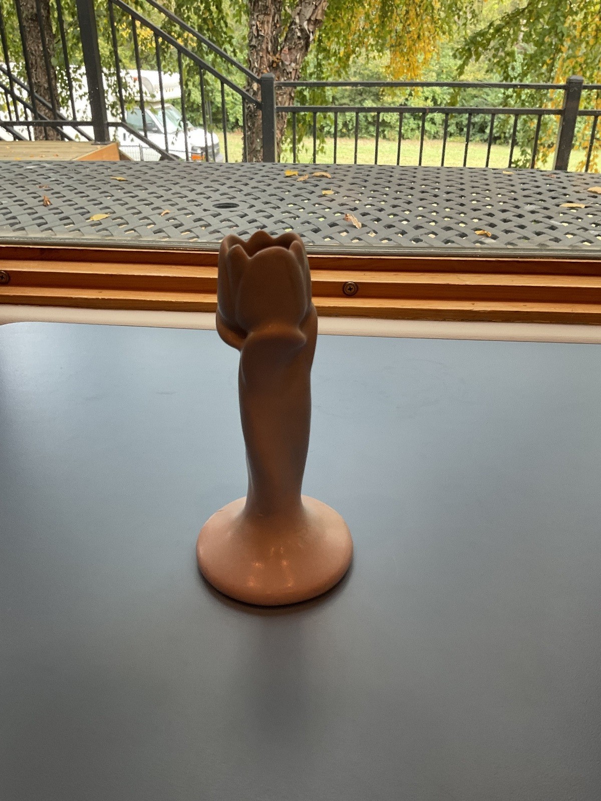 Vintage Van Briggle Pottery Dusty Pink Vase Matte Finish Signed