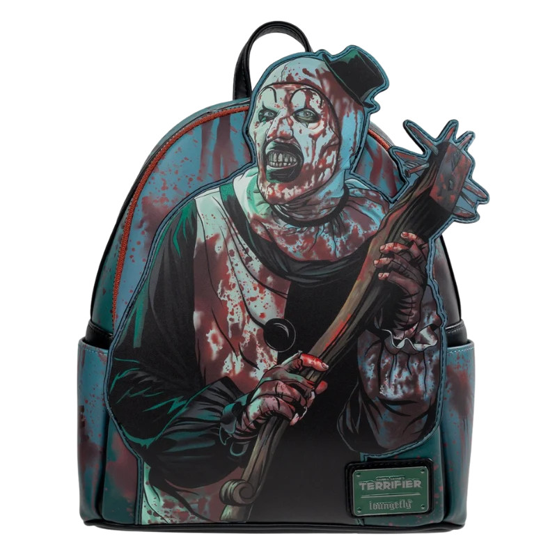 Loungefly Terrifer - Art the Clown Backpack Entertainment Earth Exclusive (Glow)
