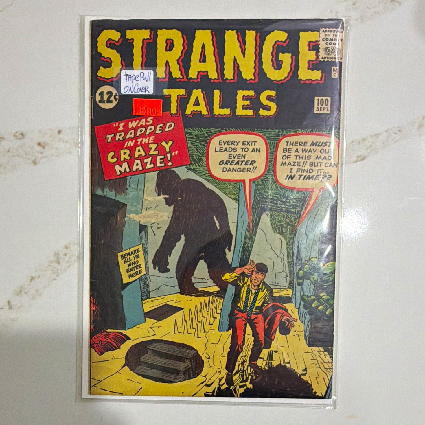 Strange Tales #100 12¢ Price Variant Stan Lee Silver Age Color Comic Book