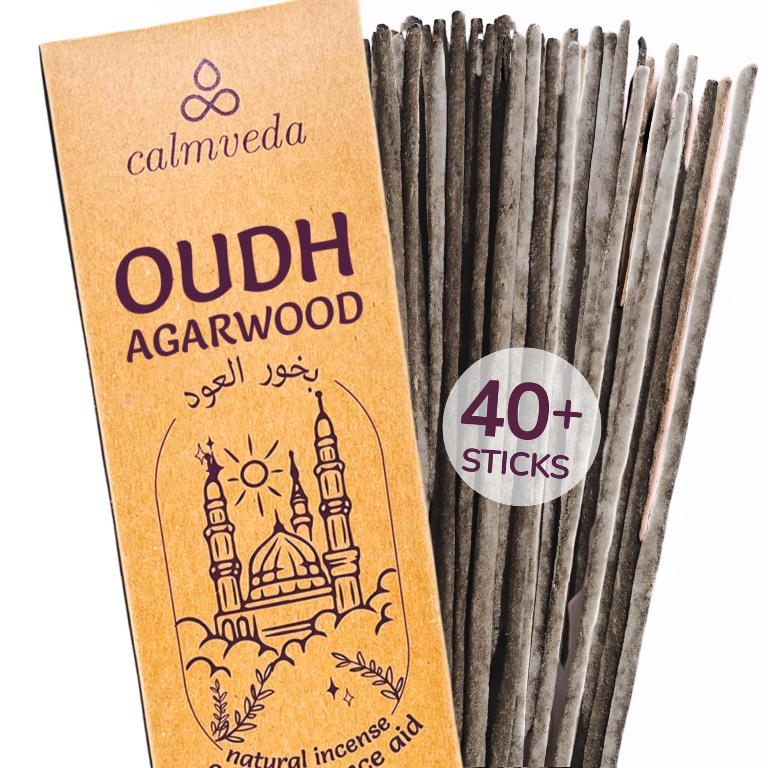 Mystic Oud Agarwood Incense Sticks - Thick Resin Large, Mystic Oud Agarwood Incense Sticks - Thick Resin Large,