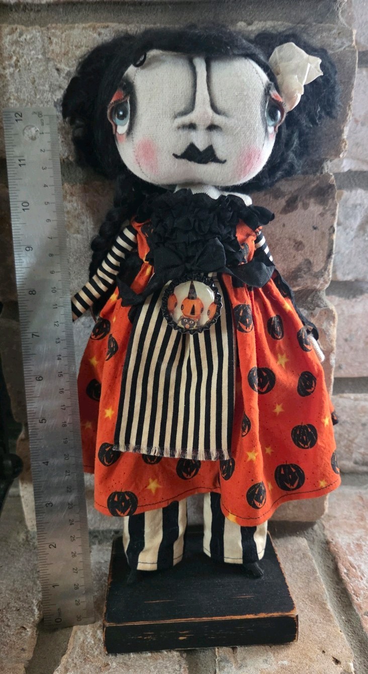Grimitives Kaf Foley Grimm Handmade Halloween Doll Primitive Folk Art 13 Grimitives Kaf Foley Grimm Handmade Halloween Doll Primitive Folk Art 13
