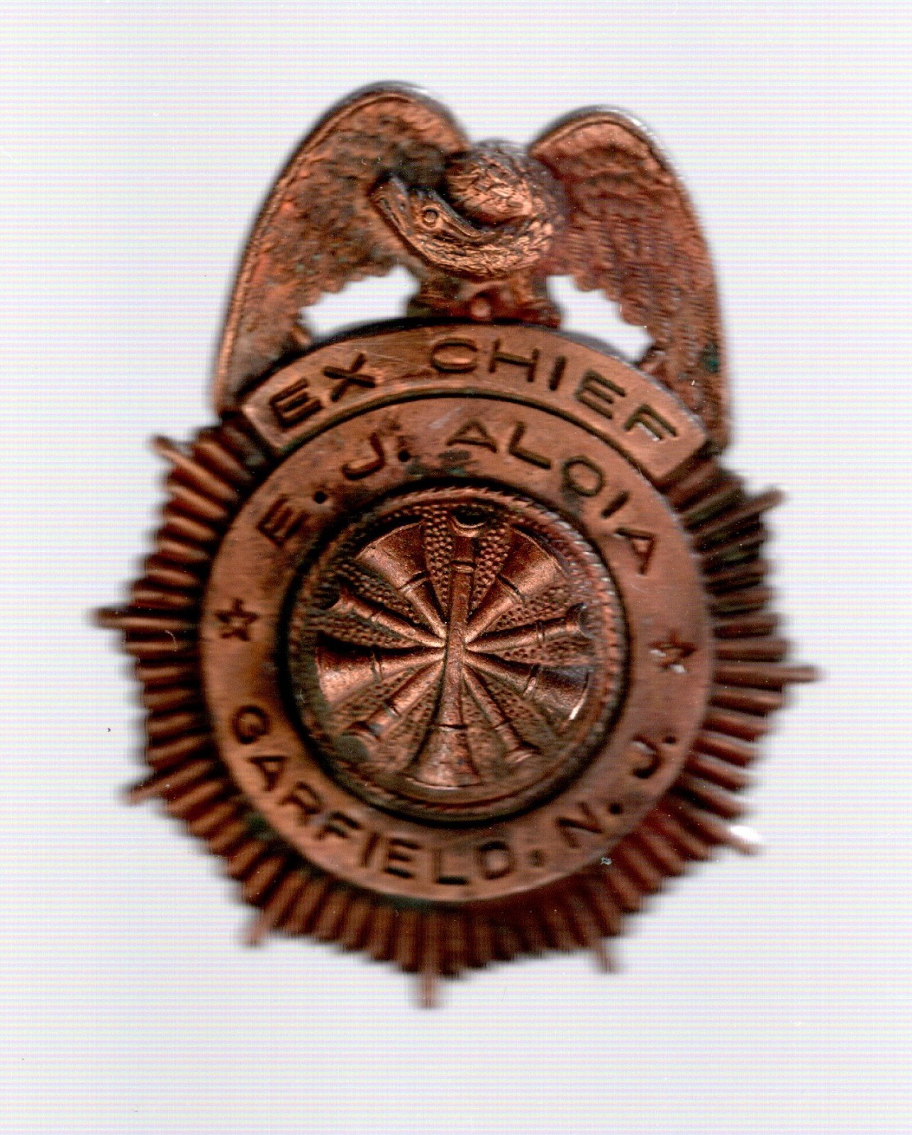 Vintage Volunteer Fire Department Garfield New Jersey Badge