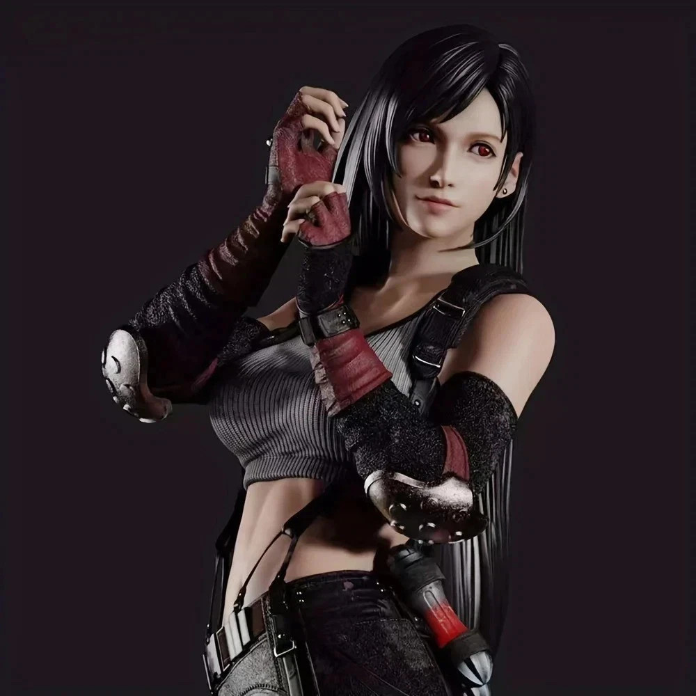 FF7 Tifa Lockhart Female Fighter Anime Figure Statue Room Decor Gift FF7 Tifa Lockhart Female Fighter Anime Figure Statue Room Decor Gift
