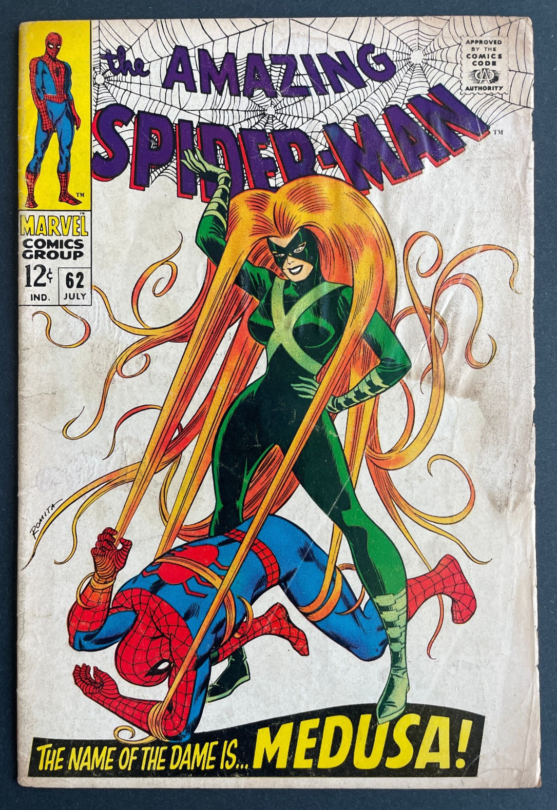 Amazing Spider-Man #62 - Medusa Marvel 1968 Comics Amazing Spider-Man #62 - Medusa Marvel 1968 Comics
