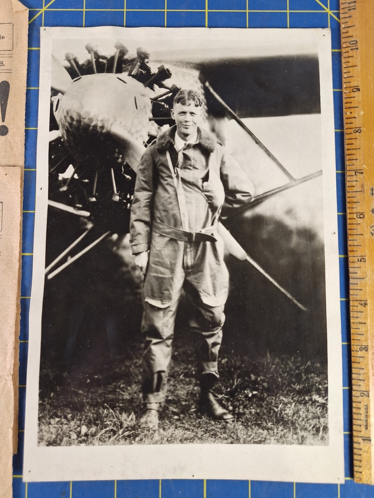 1927 Charles A Lindbergh Spirit of St. Louis ORIGINAL PHOTO - 10.5\