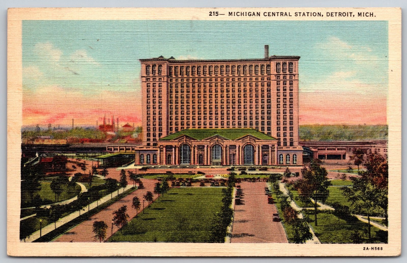 Michigan Central Station Detroit Michigan Postcard PC223 Michigan Central Station Detroit Michigan Postcard PC223