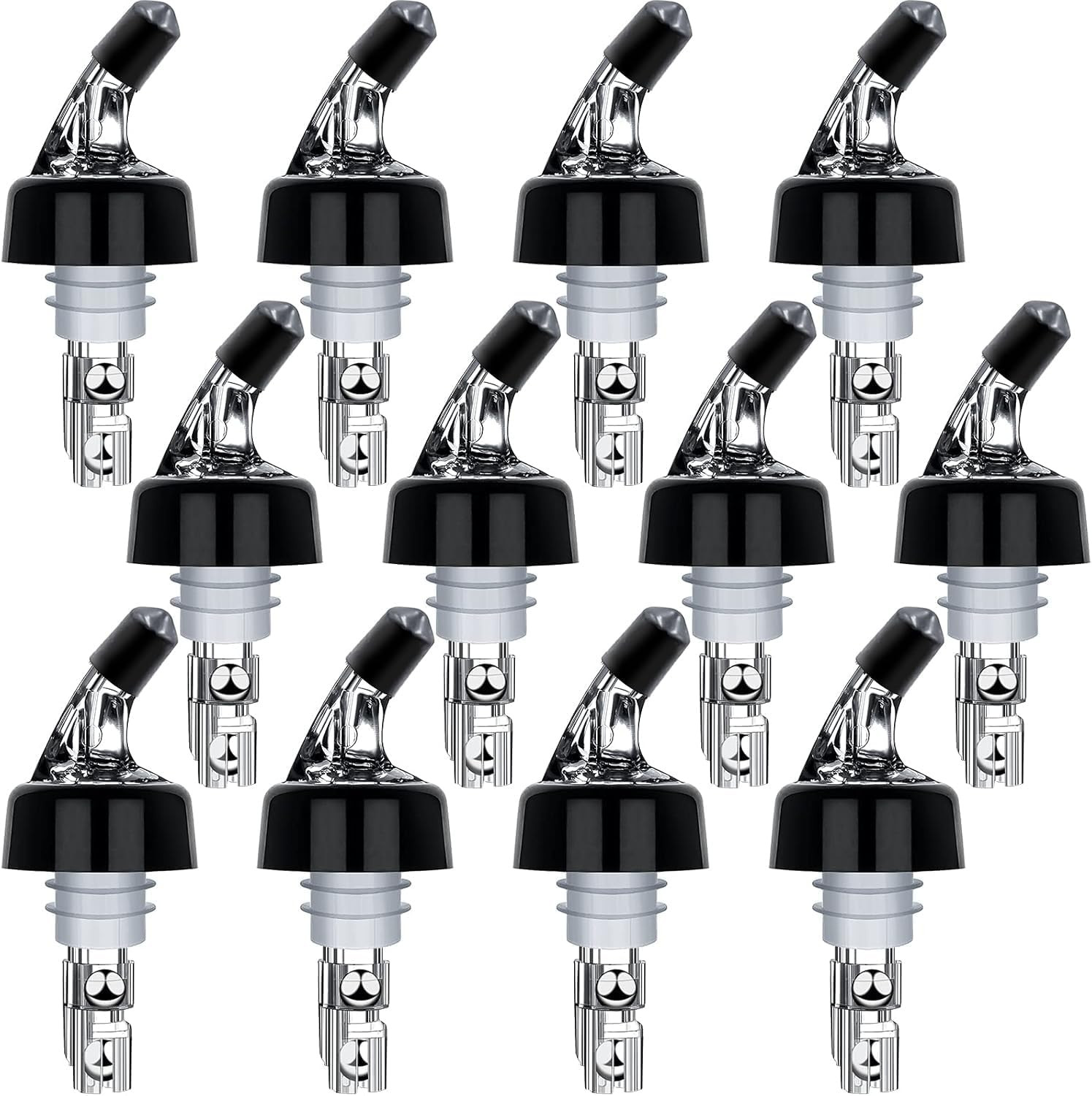 Automatic Measured Bottle Pourers Pack of 12 Liquor Bottle Pourers 1 Oz (30 Ml)