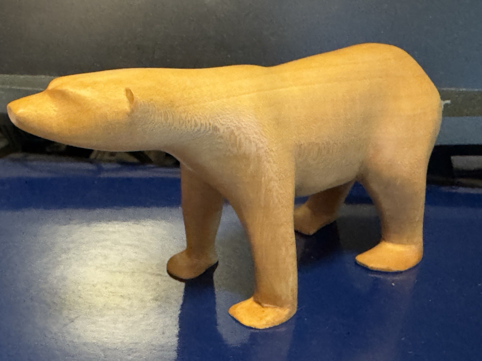 Vintage Hand Carved Wood Polar Bear Rustic Cabin Lodge Contemporary Art Signed Vintage Hand Carved Wood Polar Bear Rustic Cabin Lodge Contemporary Art Signed