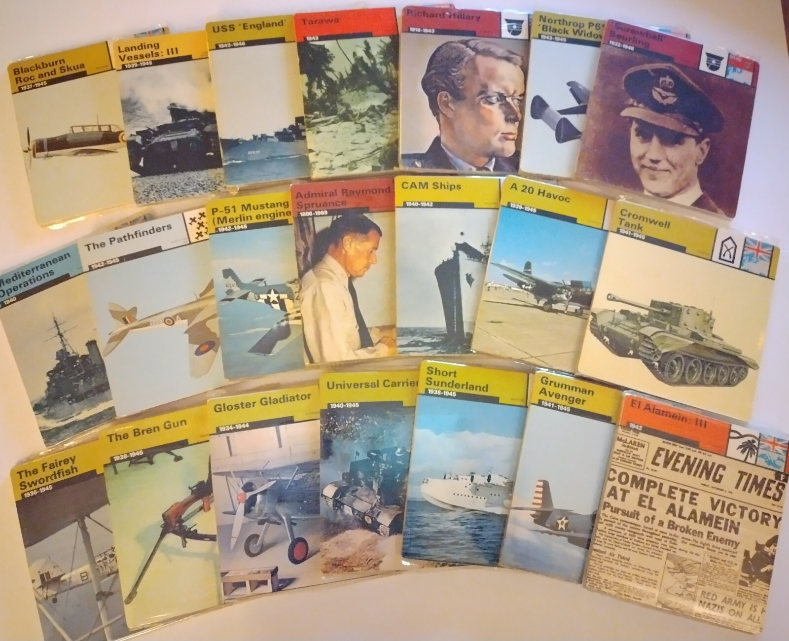 WORLD WAR II  Series 13 036 Decks. EDITO SERVICE S.A £7.99 each deck (24 cards)