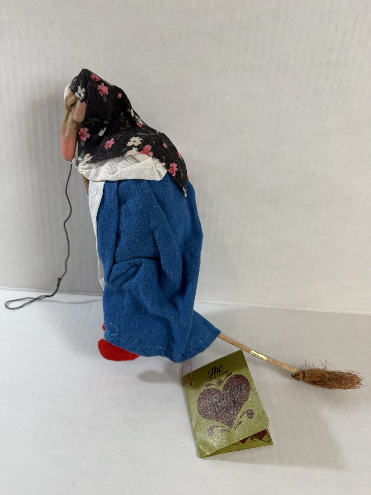 Vintage 1970's Norwegian Kitchen Witch Hanging Good Luck Charm Doll Glasswerks Vintage 1970's Norwegian Kitchen Witch Hanging Good Luck Charm Doll Glasswerks