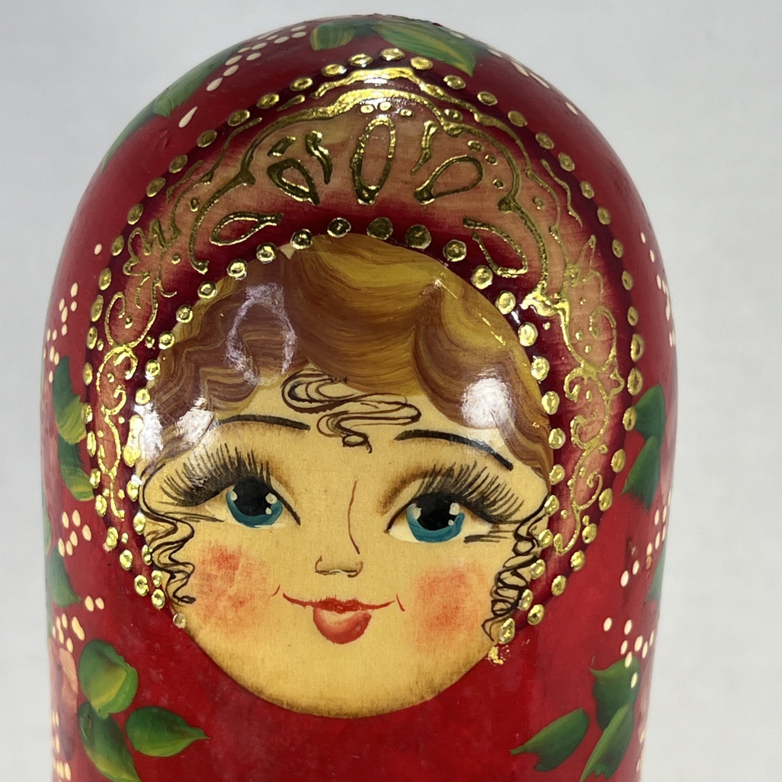 Vintage Hand Painted Russian Matryoshka Doll Bottle Holder Nesting Doll 12.5 Vintage Hand Painted Russian Matryoshka Doll Bottle Holder Nesting Doll 12.5