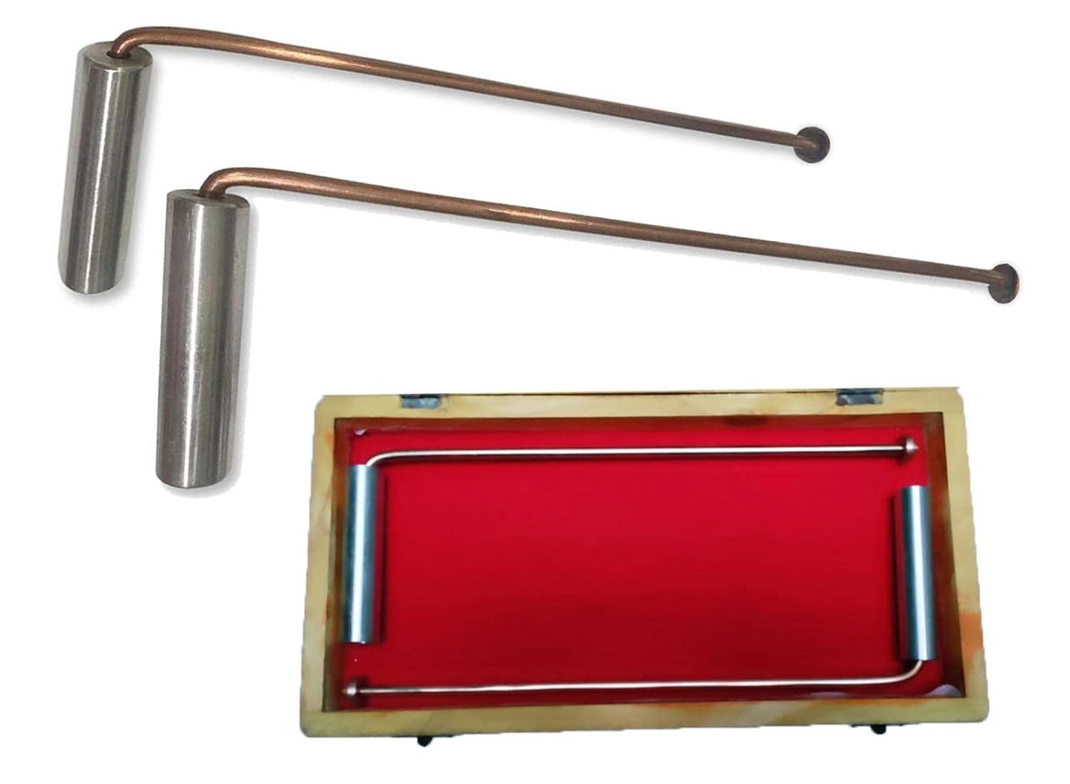 AuraaFlux Authentic 100% Copper Dowsing Rods for Vaastu & Geopathic Analysis