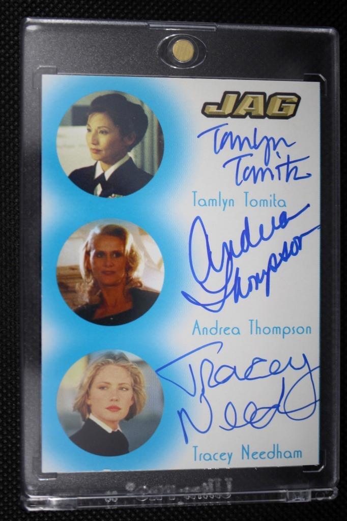 2006 TK Legacy JAG Ensemble Auto Card Tamlyn Tomita, Andrea Thompson Tracey JC5 2006 TK Legacy JAG Ensemble Auto Card Tamlyn Tomita, Andrea Thompson Tracey JC5