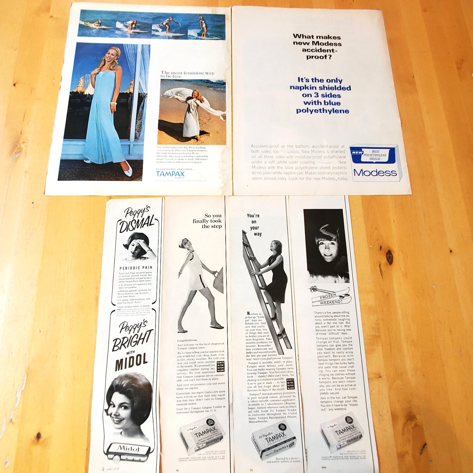 Vintage Ads FEMININE HYGIENE PRODUCT LIFE Magazine 1963 1964 1966 1967 1969