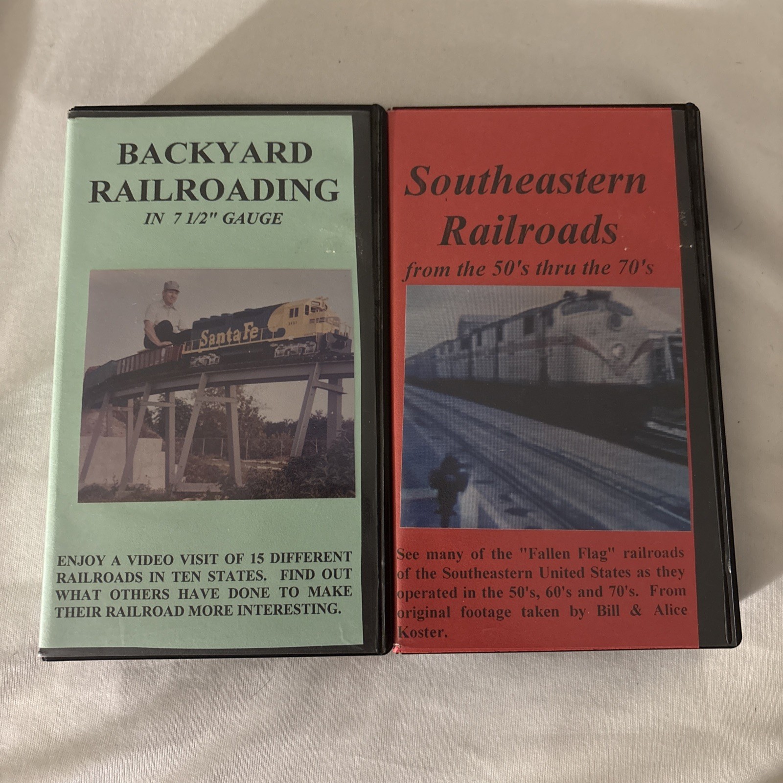 Trains VHS Riverside & Great Northern Very Rare 2 Tapes Vintage Films Diesels Trains VHS Riverside & Great Northern Very Rare 2 Tapes Vintage Films Diesels