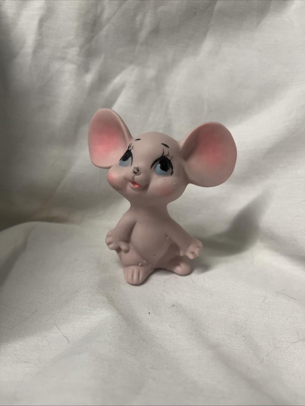 Vintage Kelvin's Japan Pink Porcelain Mouse Figurine 4” x 3” Vintage Kelvin's Japan Pink Porcelain Mouse Figurine 4” x 3”