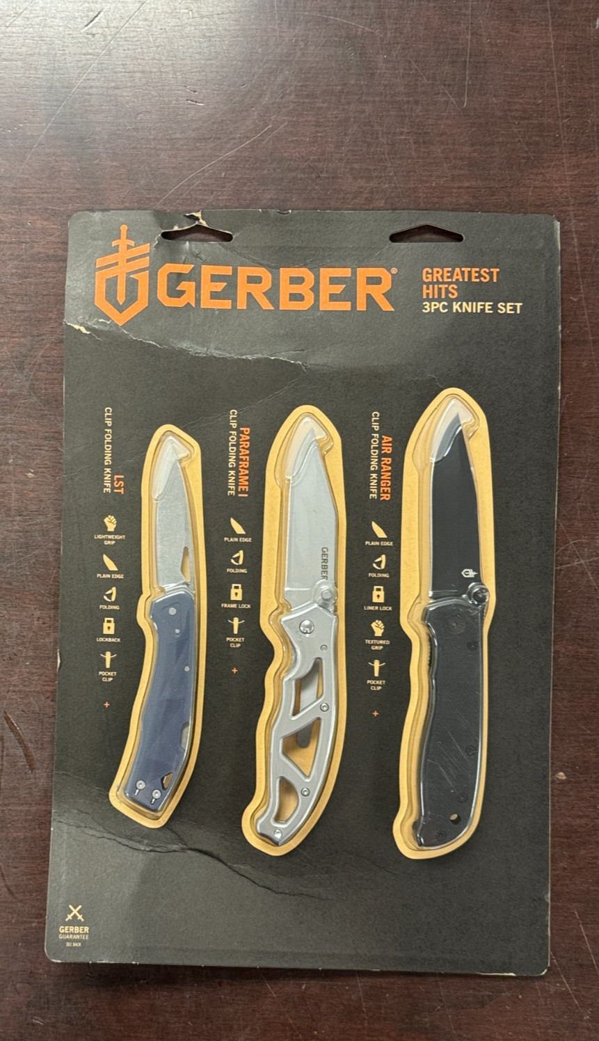 Gerber Greatest Hits 3PC Folding Knife Set LST Paraframe I Air Ranger NEW Gerber Greatest Hits 3PC Folding Knife Set LST Paraframe I Air Ranger NEW