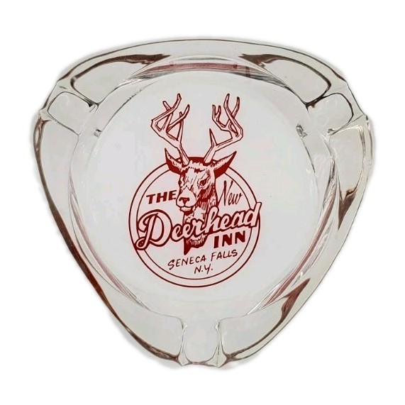 Vintage Marketing Ashtray / The New Deerhead Inn / Seneca Falls New York NY