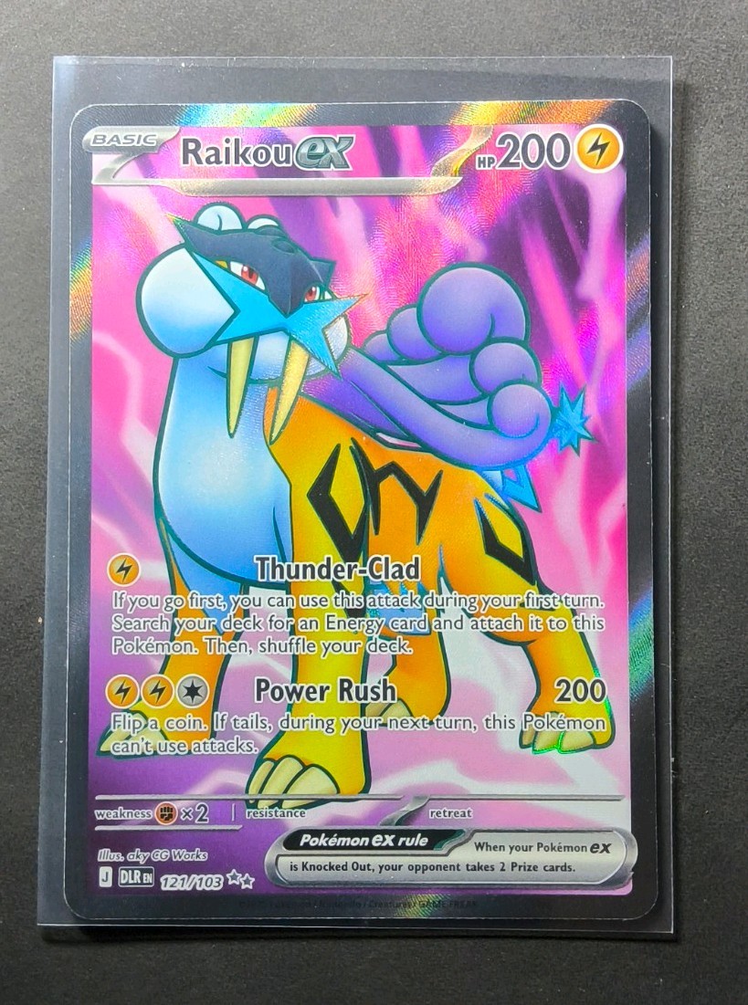 POKEMON TCG - RAIKOU - 121/103 - DELTA REIGN - ULTRA RARE POKEMON TCG - RAIKOU - 121/103 - DELTA REIGN - ULTRA RARE