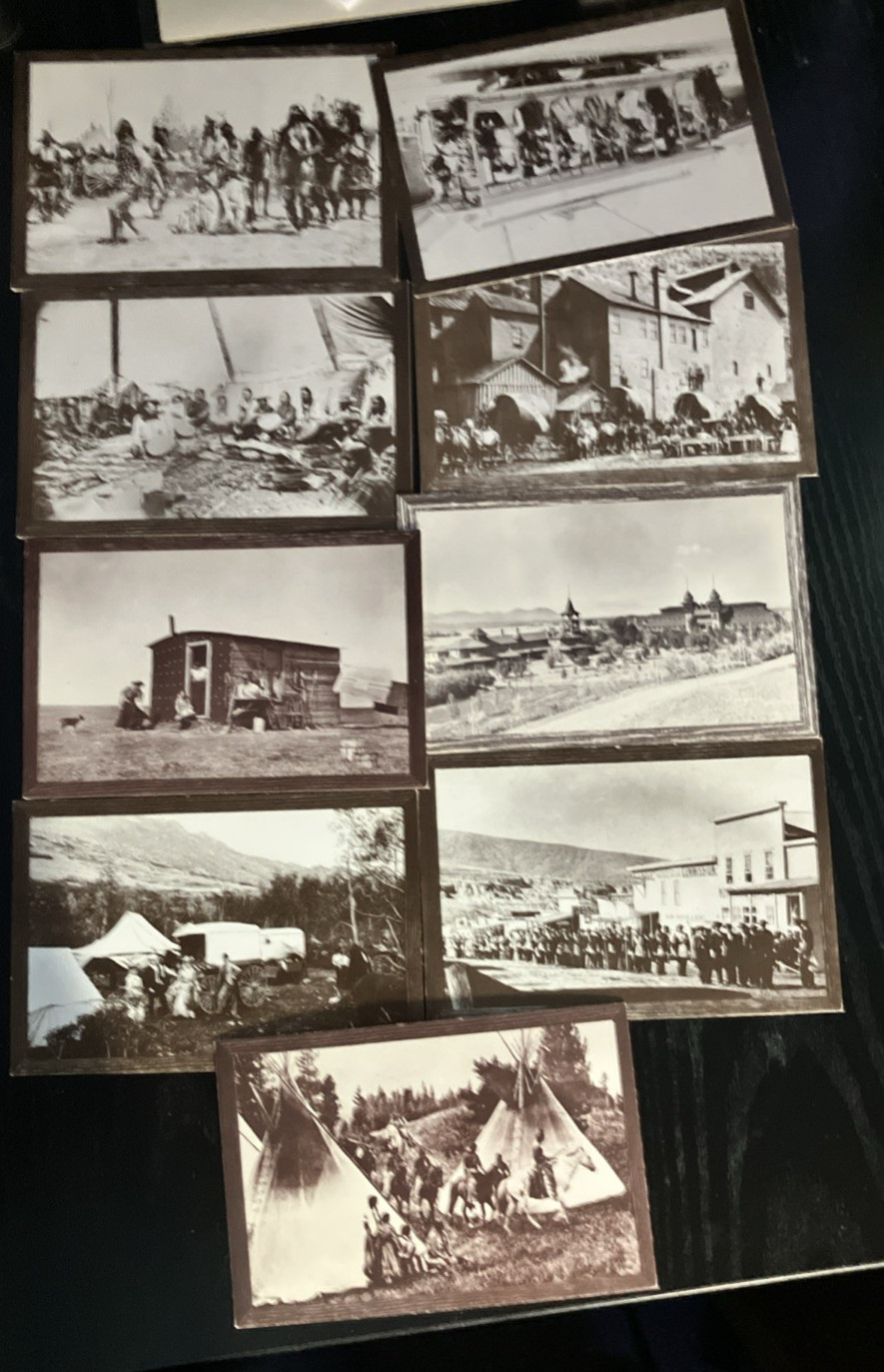 9 VTG Montana Historical Postcard Lot Big Sky Magic Ent Blackfeet Glacier Park +