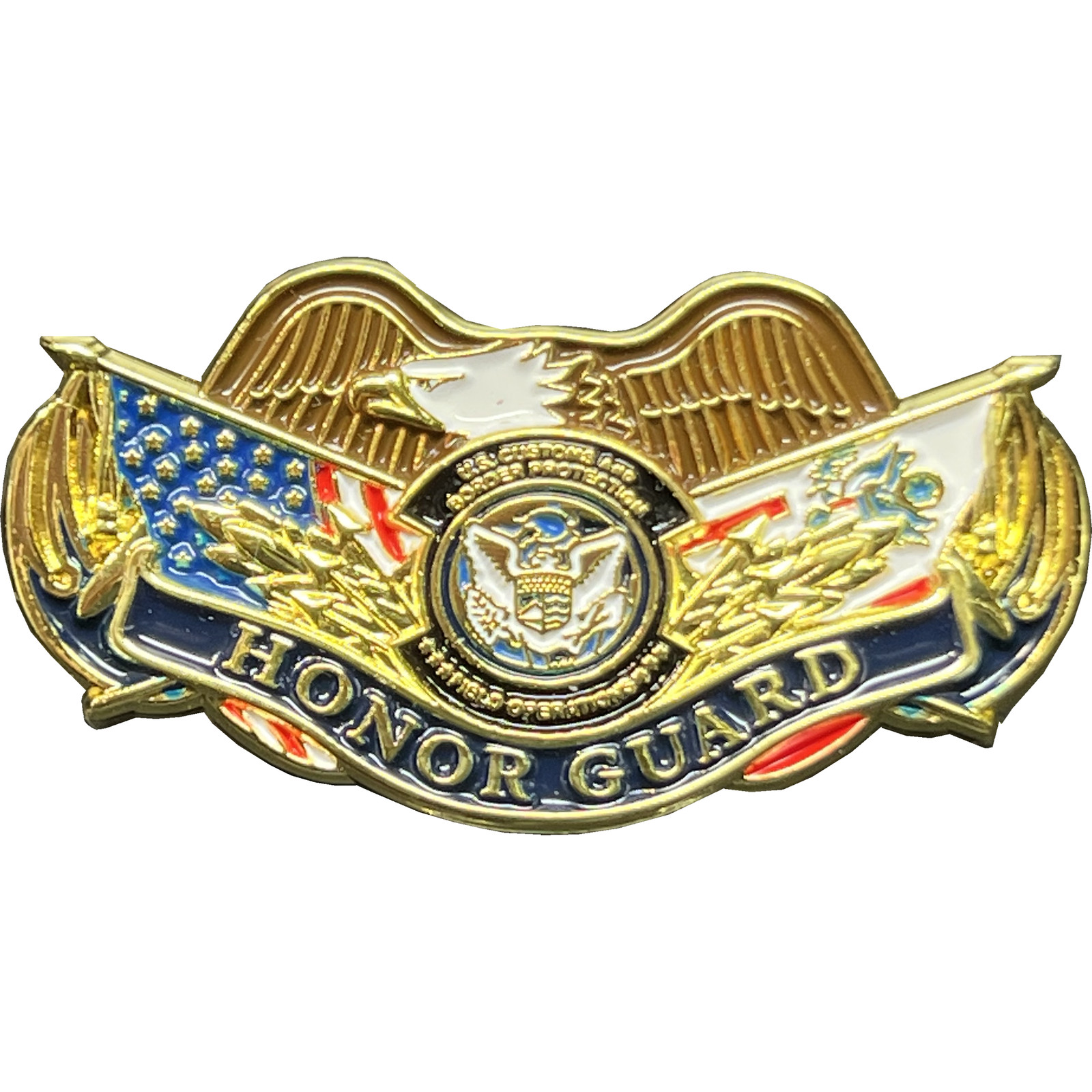 GL4-017 CBP Officer Field Operations Honor Guard off duty lapel pin non-uniform